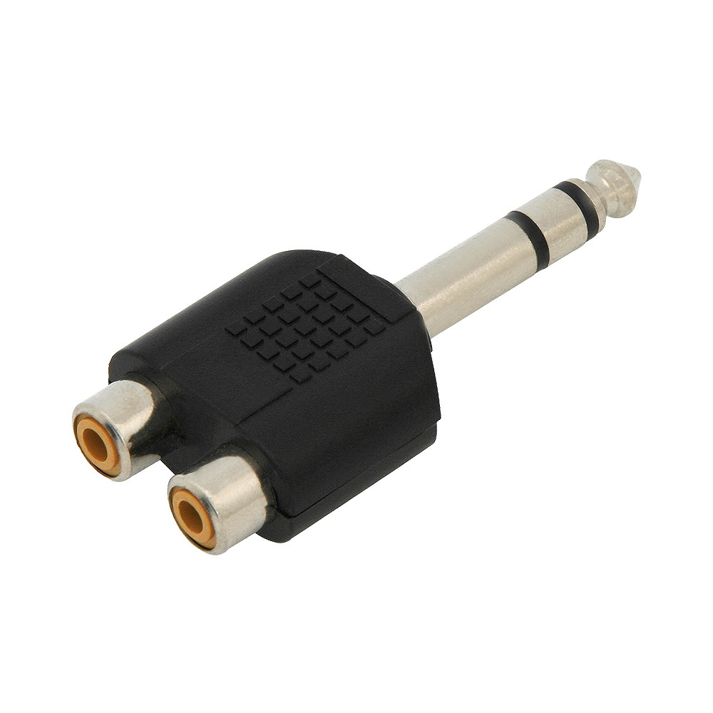 1015- Grenkontakt hane. 6,3mm-2 RCA-uttag 1015- Grenkontakt hane. 6,3mm-2 RCA-uttag