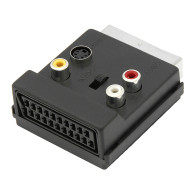 2566- Rozgałęźnik wtyk scart-1xgniazdo scart+3rca+svhs+ przełącznik