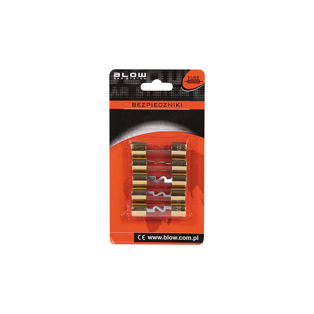 Bilglasäkring för fordon 30A 10,3x38mm