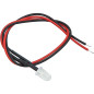 4606- Lysdiod 5 mm röd 12v med 20 cm kabel