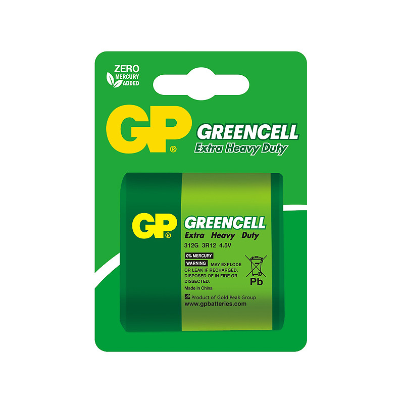 8861- Batteri gp greencell 3r12 4,5v
