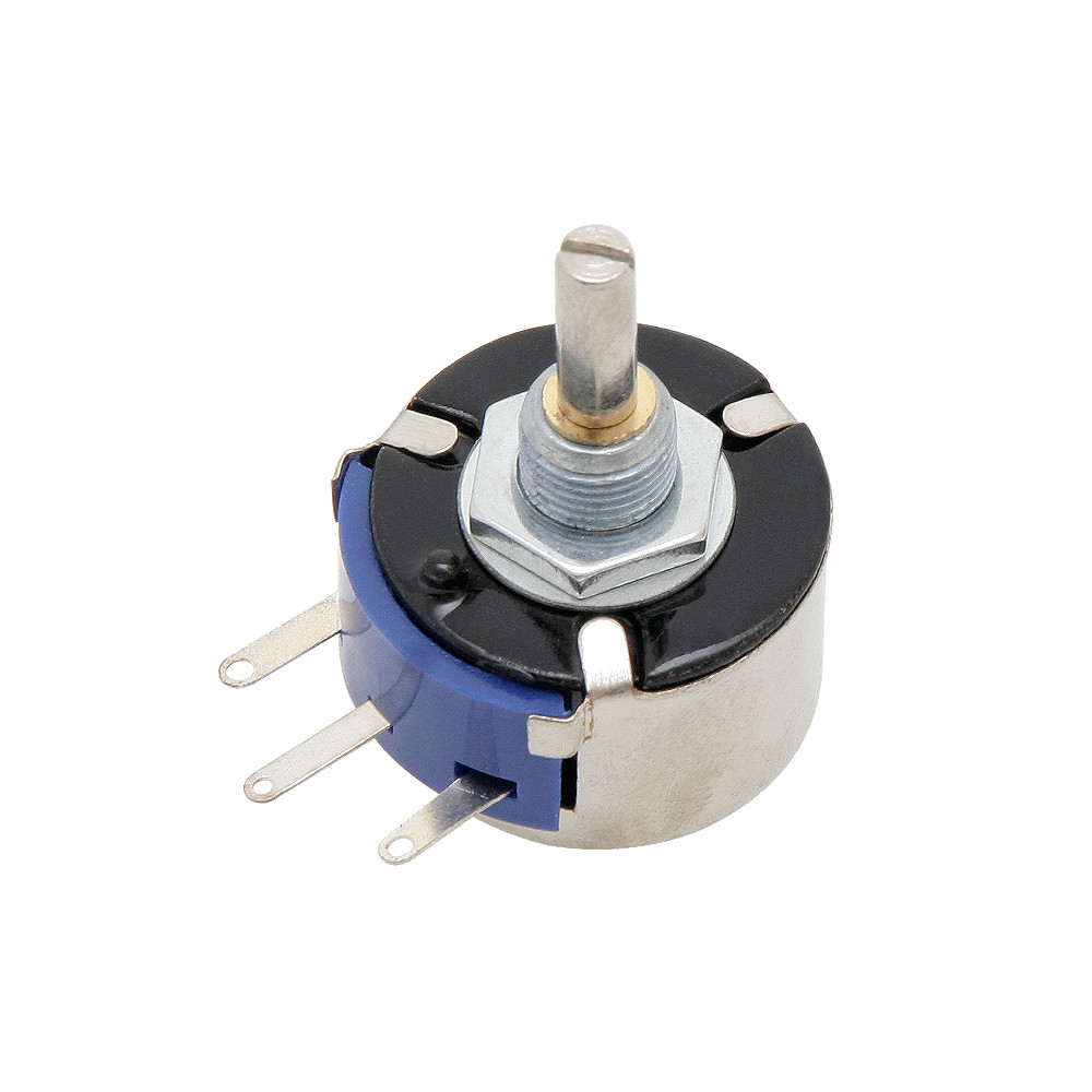 6703- Vridpotentiometer 3w 2k2 ohm linjär svart 6703- Vridpotentiometer 3w 2k2 ohm linjär svart