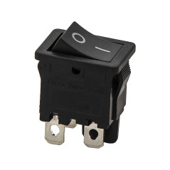 1109- Svart vippswitch 6A/230V 4-stift