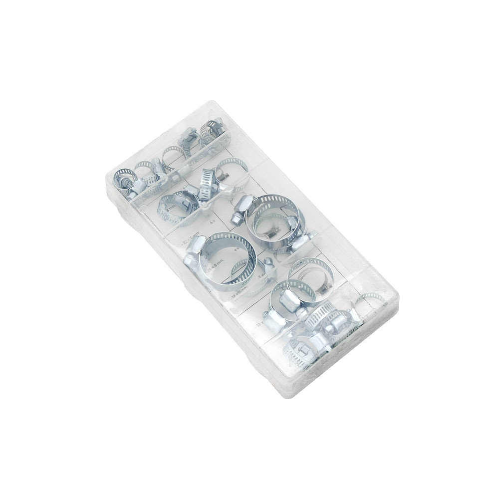 9808- Zestaw opasek zaciskowych metalowych 26sztuk 9808- Zestaw opasek zaciskowych metalowych 26sztuk