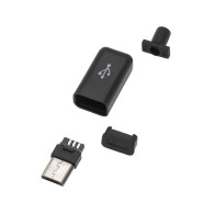 2198- Micro USB typ B-kontakt monterad på kabel