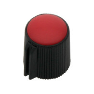 8163- Knopp potentiometer svart diameter 13mm röd