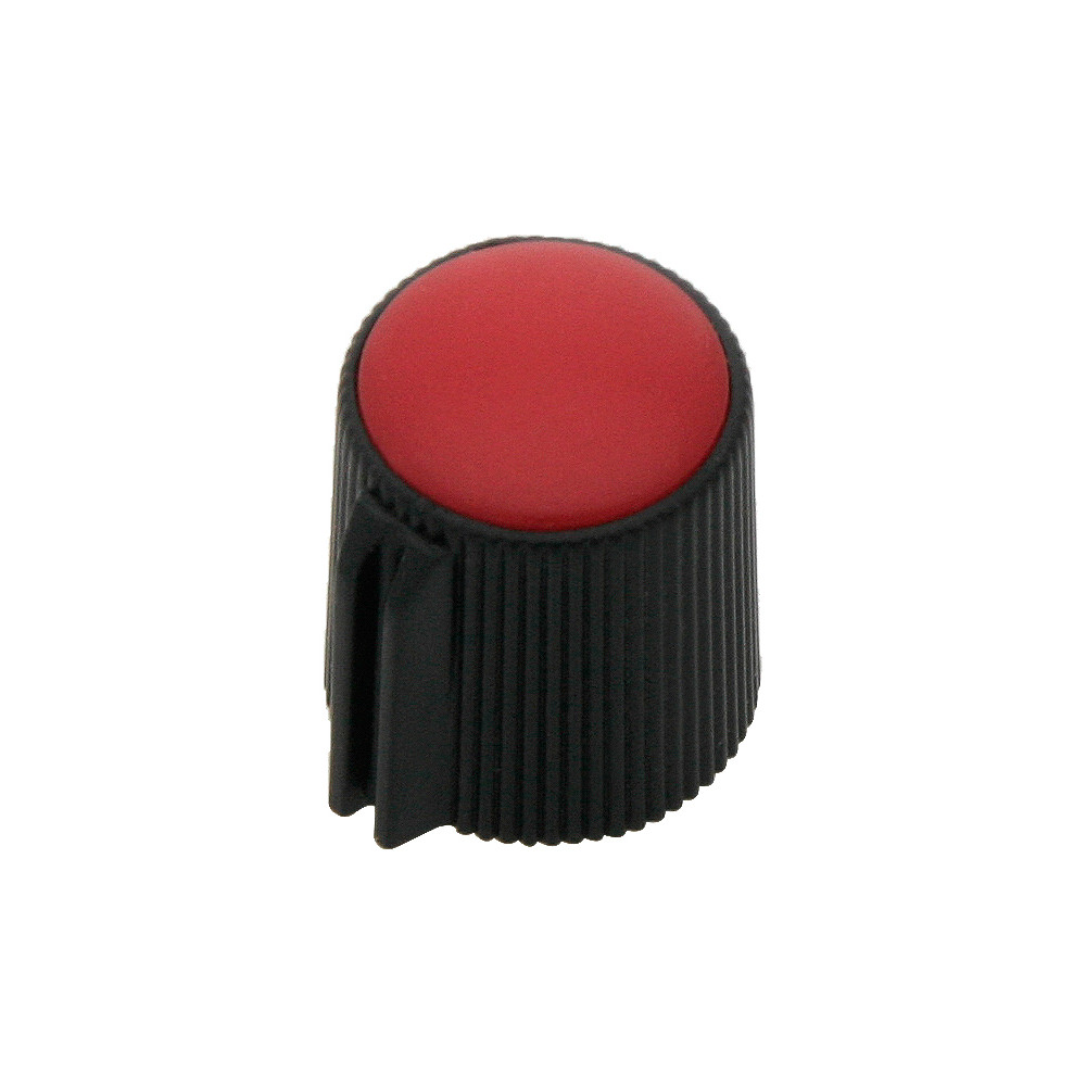 8163- Knopp potentiometer svart diameter 13mm röd 8163- Knopp potentiometer svart diameter 13mm röd
