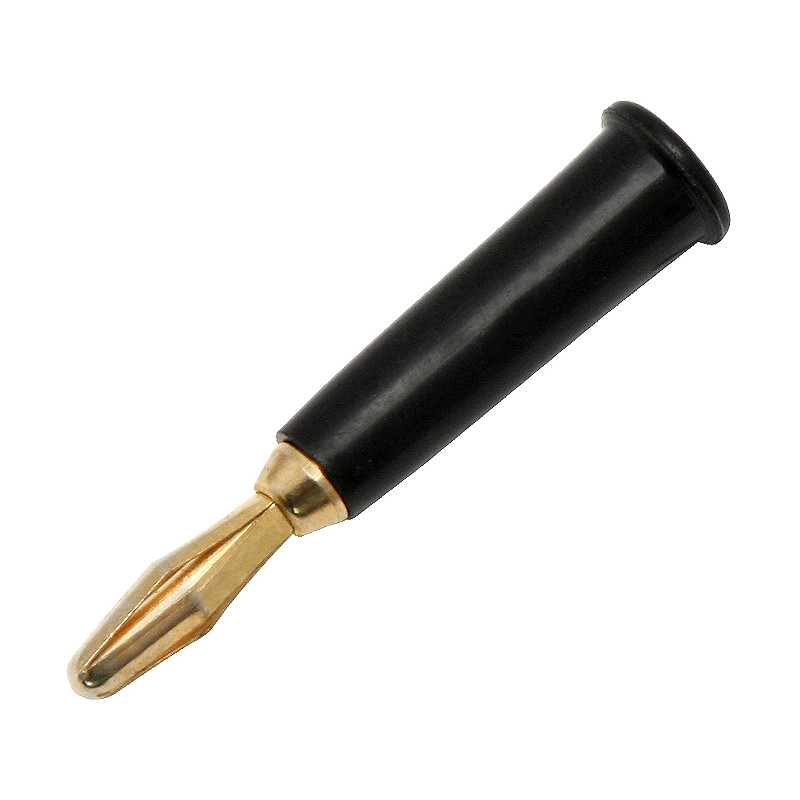 1083 - Banankontakt guld lödd svart