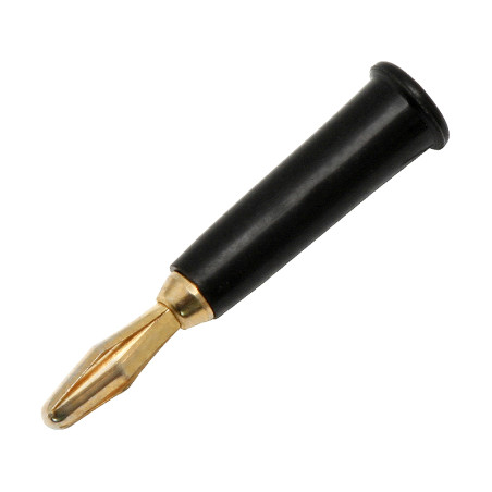 1083 - Banankontakt guld lödd svart