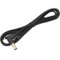 9085- Stick DC 2,1/5,5 vinklad med kabel 2x0,35/1,5m