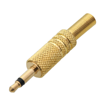 1163 - Guldpläterad 3,5 mm mono jack-kontakt