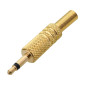 1163 - Guldpläterad 3,5 mm mono jack-kontakt