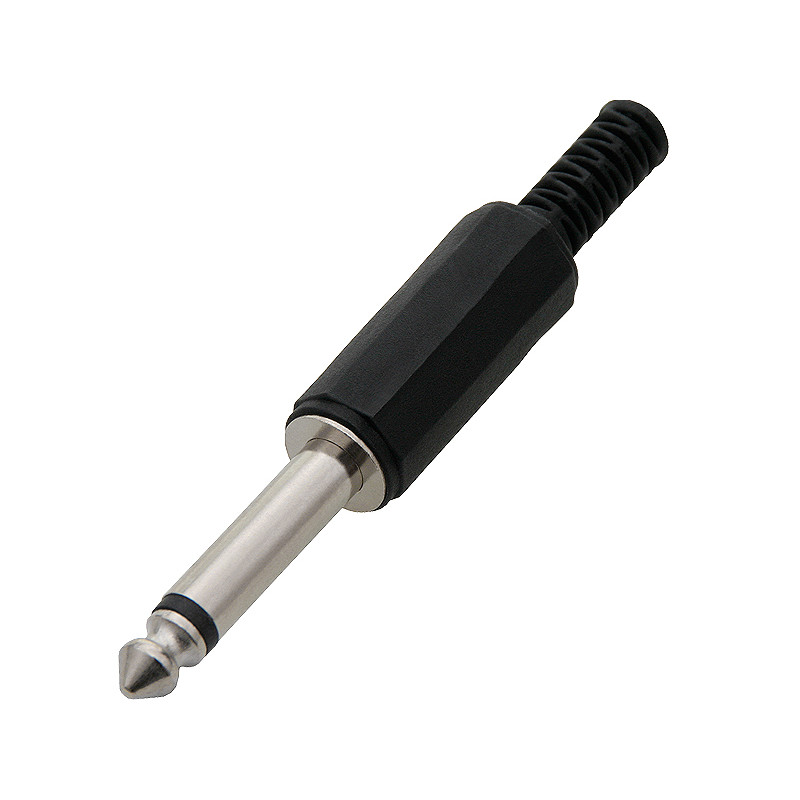 1180-              Plast mono jackkontakt 6,3 mm