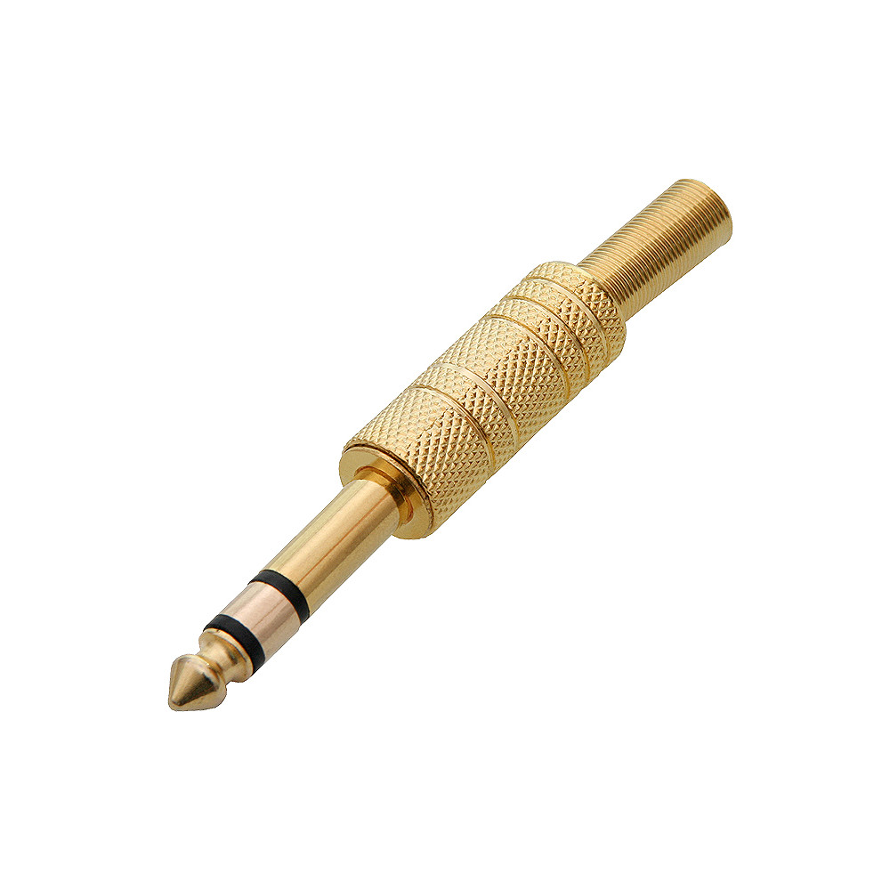 1196 - Jackkontakt 6,3 mm guldpläterad 1196 - Jackkontakt 6,3 mm guldpläterad