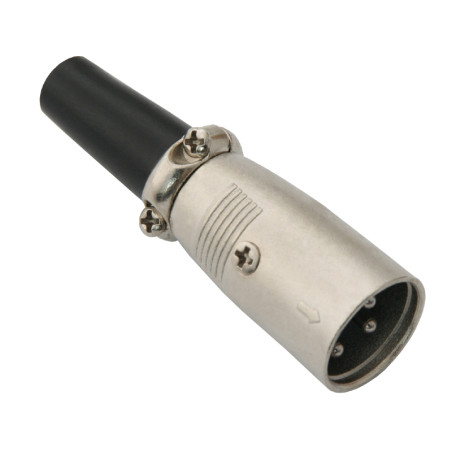 1651 - XLR 3-pins mikrofonkontakt till skärmad kabel