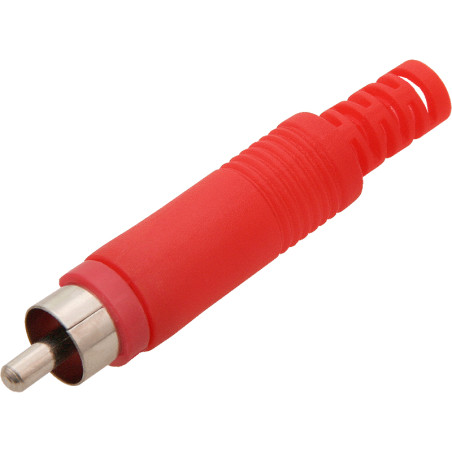 1043 - RCA-hane till Cinch, röd HQ