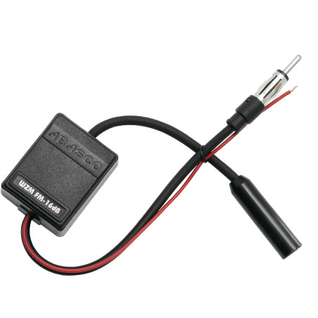 Förstärkare för bilantennsignal med 16 dB förstärkning från Abasco.