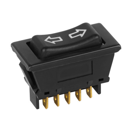 5779- Svart belyst asw-21d växelströmbrytare dpdt 5-stift