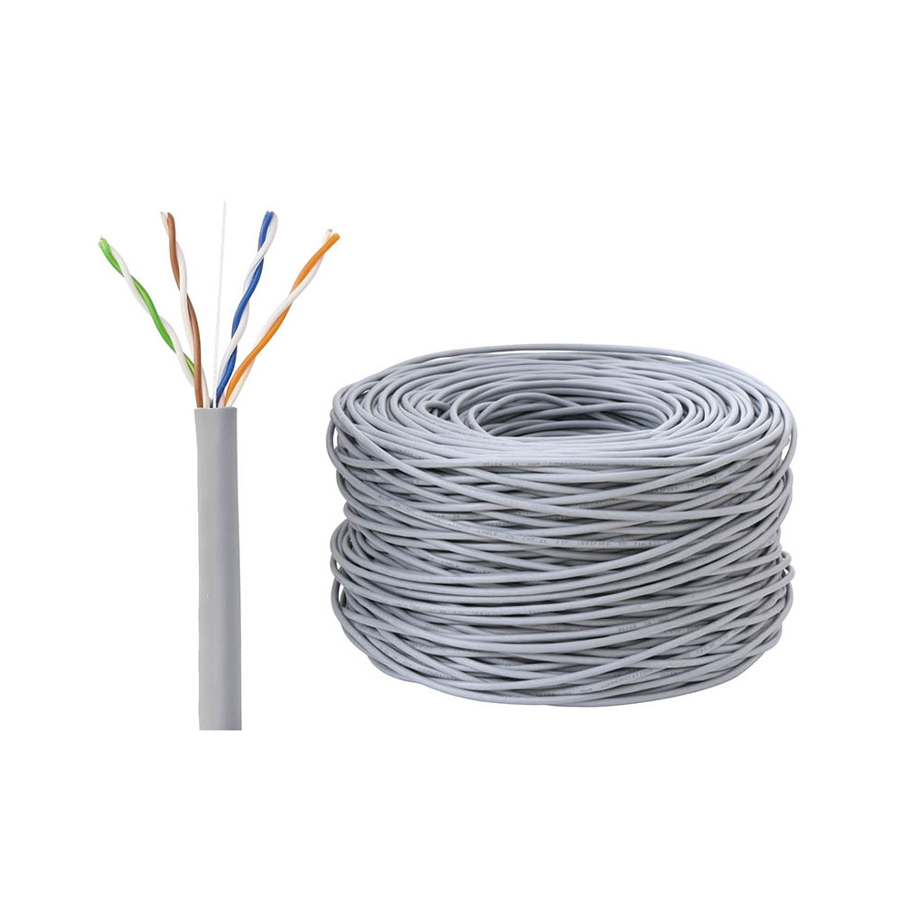21431 - Kabel 4x2 UTP kategori 5e CU tråd 305m certifierad