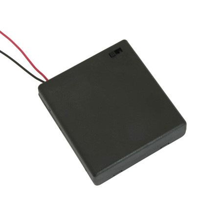 2659 - Batterifack typ 6x4 med lock och strömbrytare.