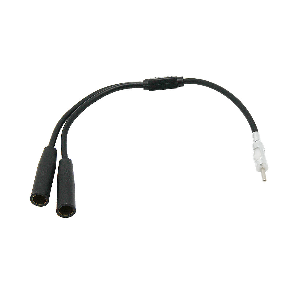 0948- Samochodowy adapter antenowy rozgałęźnik 2x gniazdo -din