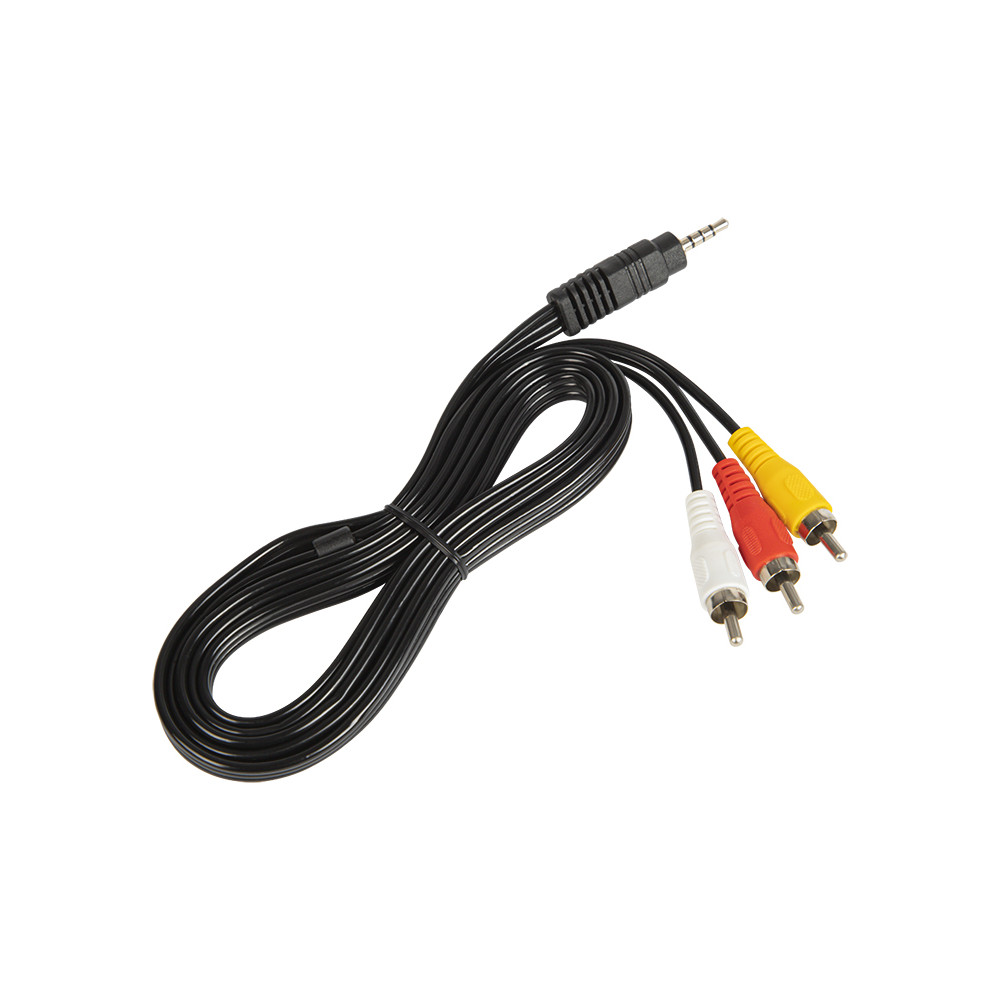 4877 - Anslutning kontakt 3,5 4p-3xrca 1,5m 4877 - Anslutning kontakt 3,5 4p-3xrca 1,5m