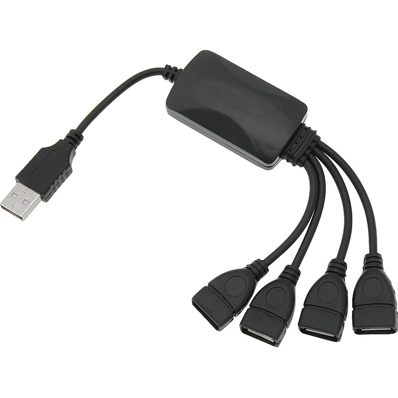 66-385- USB-hubb med 4 portar och kabel