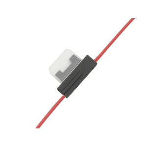 4008 - Säkringshållare med kabel för bilanslutning, röd 0,50