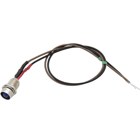 1617 - 5 mm LED-diod (blå 12V) indikatorlampa med kabel