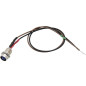1617 - 5 mm LED-diod (blå 12V) indikatorlampa med kabel
