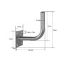 76-909- Vinklad väggfäste 200