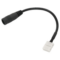 5718 - Anslutningskontakt för LED-band, 8 mm anslutningskabel, DC-uttag 2,1/5,5