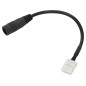 5718 - Anslutningskontakt för LED-band, 8 mm anslutningskabel, DC-uttag 2,1/5,5