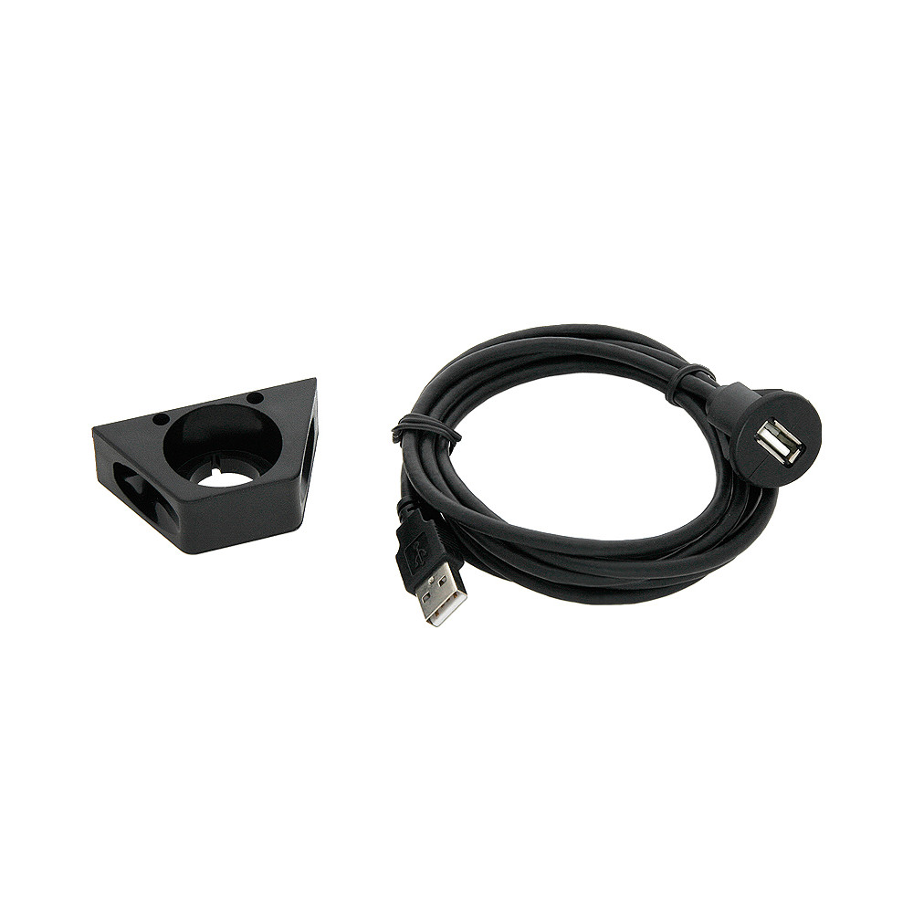 2083 - Bilkopplingsmonterad USB-anslutning hane-hona med fot 2m 2083 - Bilkopplingsmonterad USB-anslutning hane-hona med fot 2m