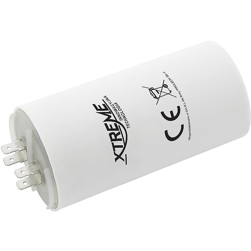 3349 - Motor kondensator 40uf/450vac med anslutningskontakt