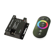 70-939 - RGB LED-stripkontroll med fjärrkontroll, svart