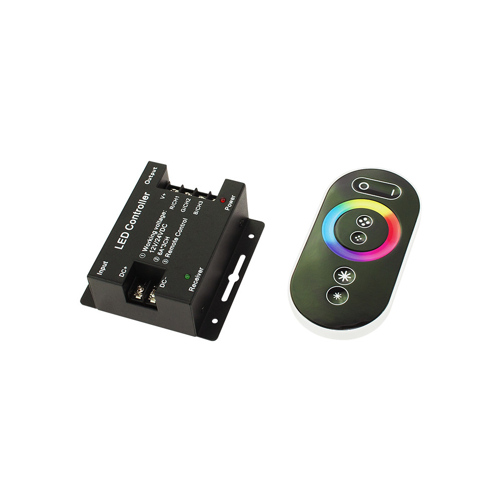 70-939 - RGB LED-stripkontroll med fjärrkontroll, svart 70-939 - RGB LED-stripkontroll med fjärrkontroll, svart