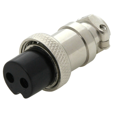 20-099- Mikrofonkontakt 2-pin till kabel