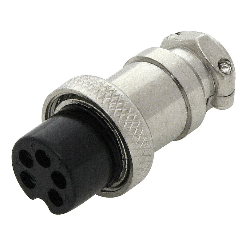 20-096- Mikrofonkontakt 5-stifts hane till kabel