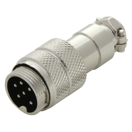 20-133- Mikrofonkontakt CB 6-pin till kabel