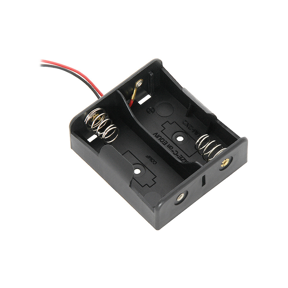 3867 - Batterifack för typ R14, 2 batterier. 3867 - Batterifack för typ R14, 2 batterier.