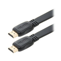 92-607 - Platt HDMI-HDMI-kabel, klassisk, platt, 3m