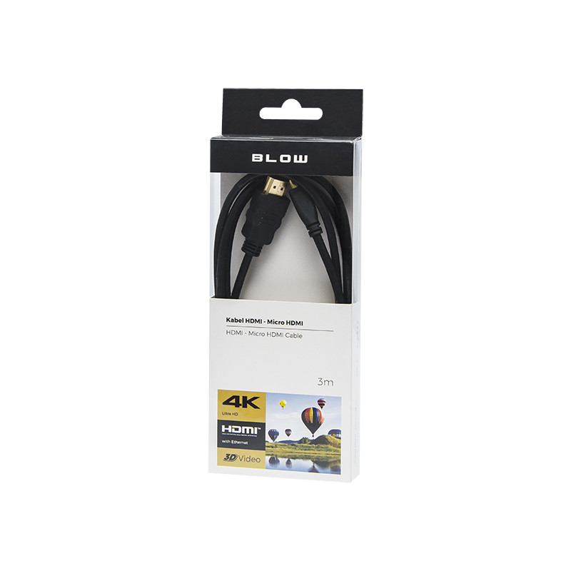 92-610 - HDMI-micro HDMI klassisk anslutning 3m