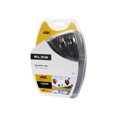 92-642- HDMI-HDMI premium anslutning 5m svart 4k 2.0