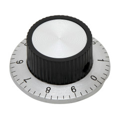 6301 - Potentiometerknopp med skala diameter 37mm