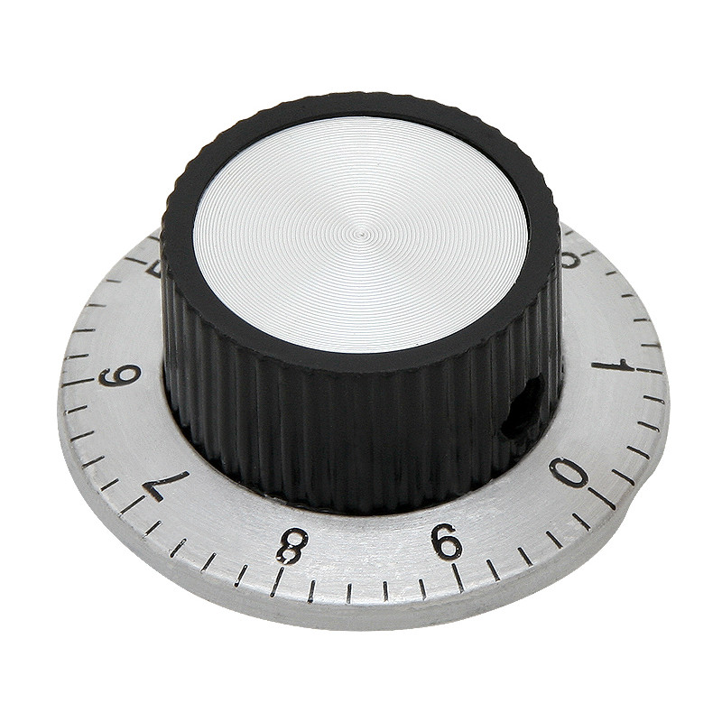 6301 - Potentiometerknopp med skala diameter 37mm