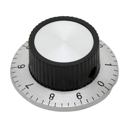 6301 - Potentiometerknopp med skala diameter 37mm