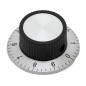 6301 - Potentiometerknopp med skala diameter 37mm