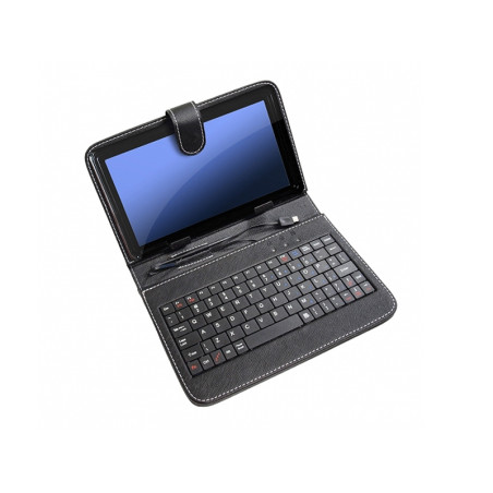 78-074- Fodral för 7-tums surfplatta med klämma och microUSB-ingång.