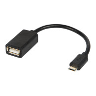 75-837- Adapter usb gniazdo usb a-wtyk micro usb otg kabel blister